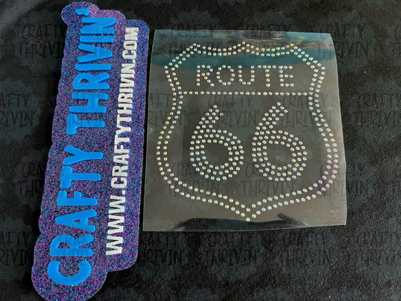 Route 66 Bling Transfer (Crystal AB)