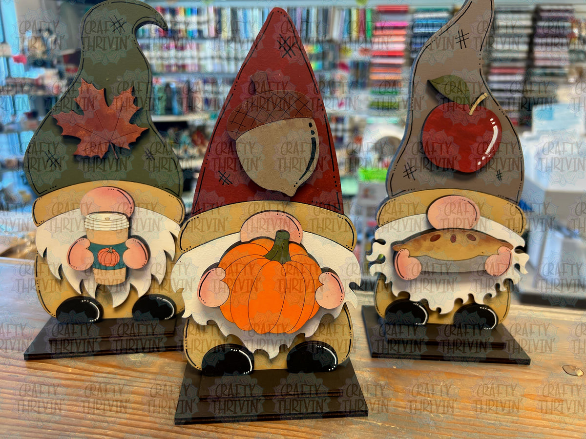 Fall Gnome Wood Kit – Crafty Thrivin' LLC