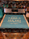 Craft & Snacks Stove Cover Event