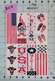 Patriotic Pen Wrap AB Set - 357