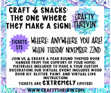 Craft & Snacks The One Where They Make a Sign VIRTUAL