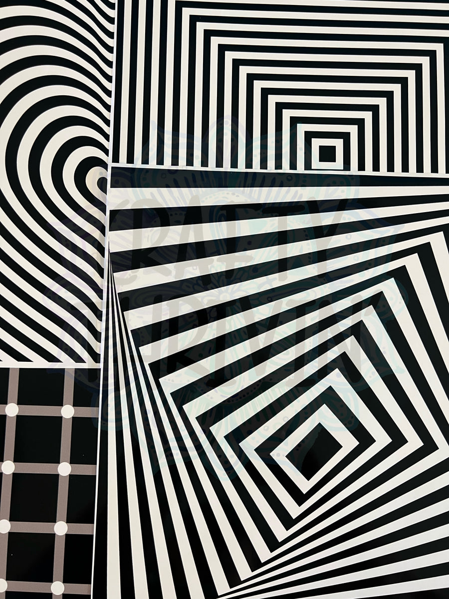 絵画 illusion Black & White Illusion 1 VP5160 BWWP1 – Crafty Thrivin' LLC