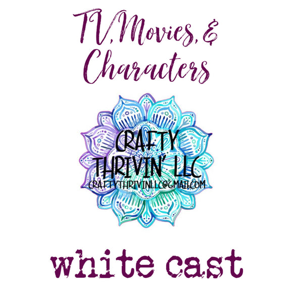Characters White Cast