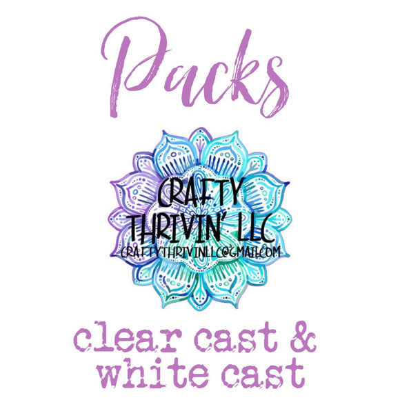 Packs Clear & White Cast
