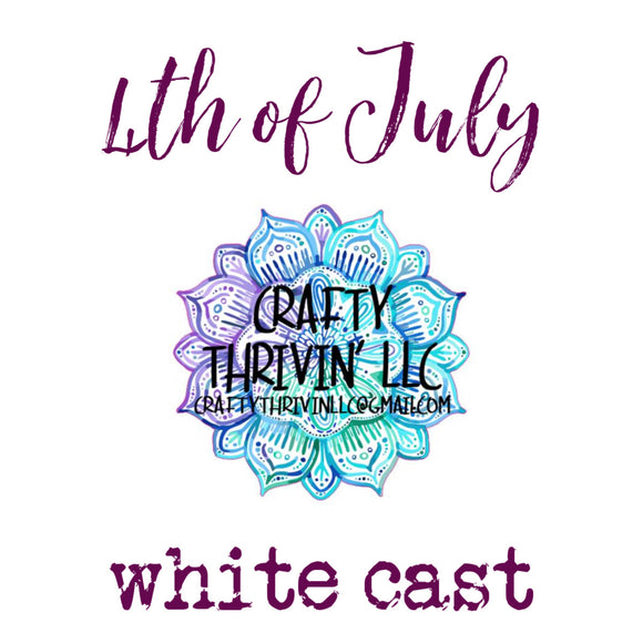 4th of July & Patriotic White Cast