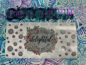 I am Delightful Glitter Libby Wrap