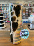 Cow Ink Stripe Tumbler