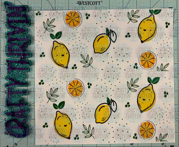 Lemon Doodle 30oz Wrap -