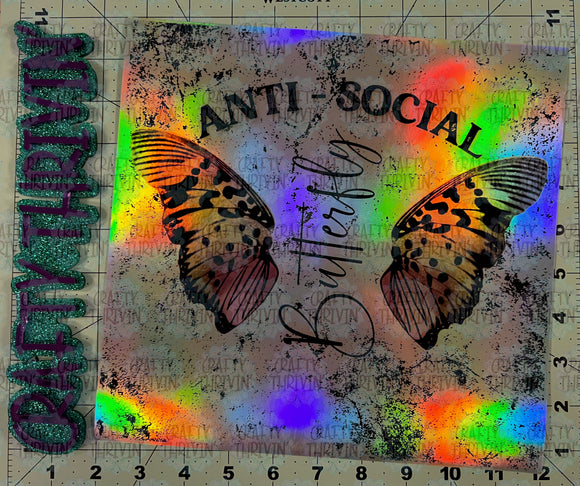 Anti-Social Butterfly 30oz Wrap - 1264