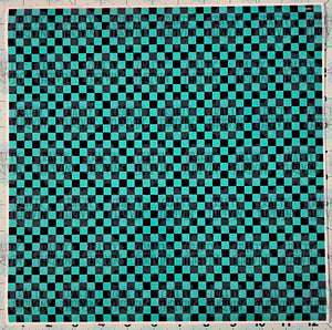 Bright Turquoise Checker - 1126