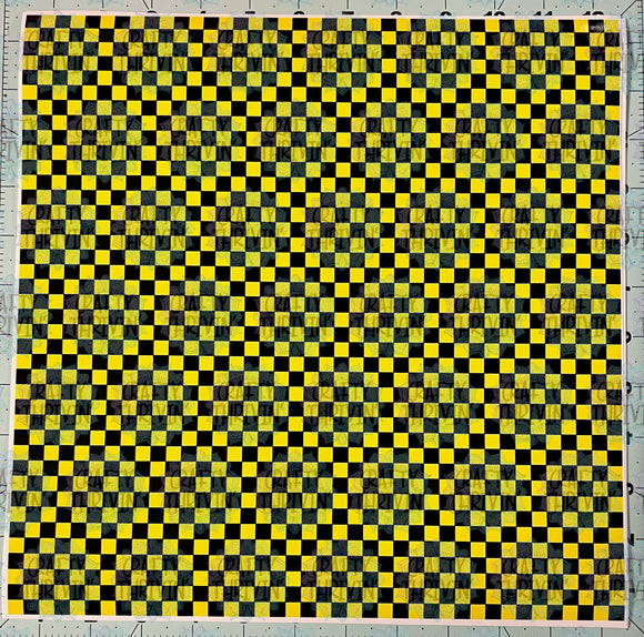 Bright Yellow Checker - 1127