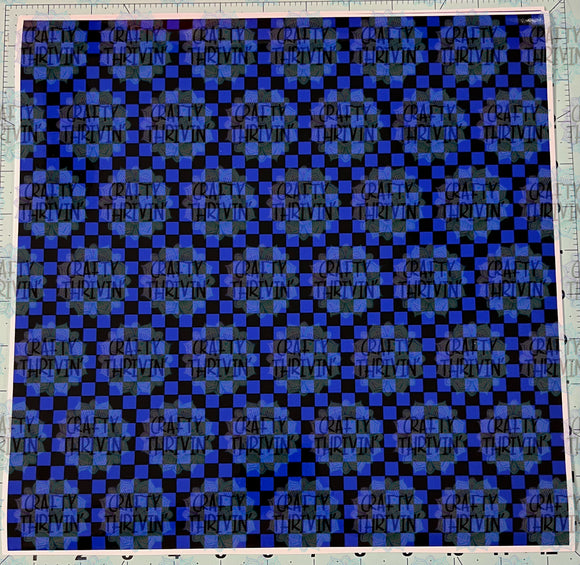 Bright Blue Checker - 1131