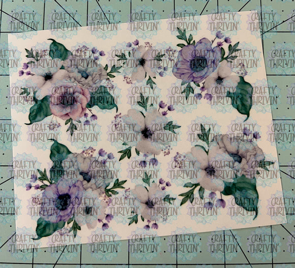 Small Purple Floral Set - 970