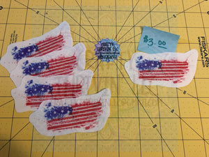 Small Splatter American Flag