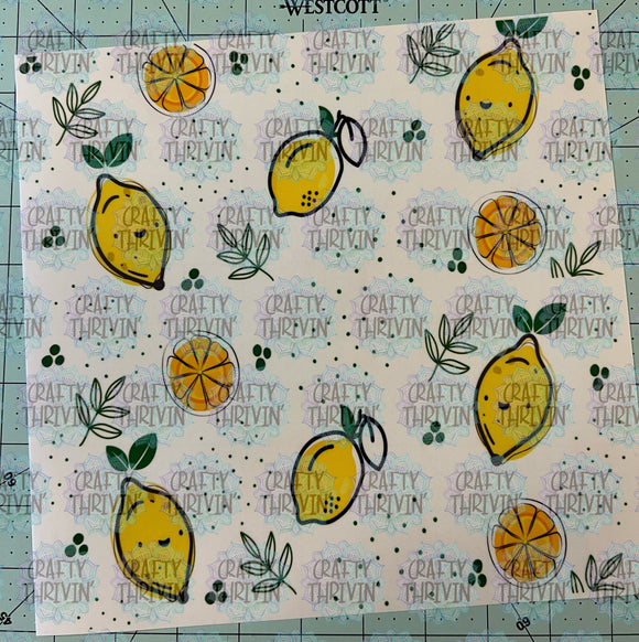 Happy Lemons 30oz Tumbler Wrap - 956