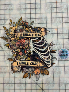 Inhale Peace Ribcage DTF Print