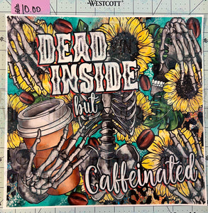 Dead Inside Skull Sunflower 30oz Wrap - 589