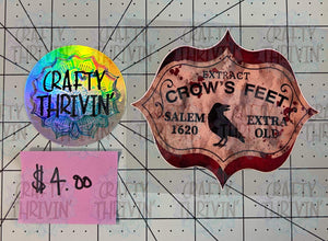 WC - Crows Feet Label
