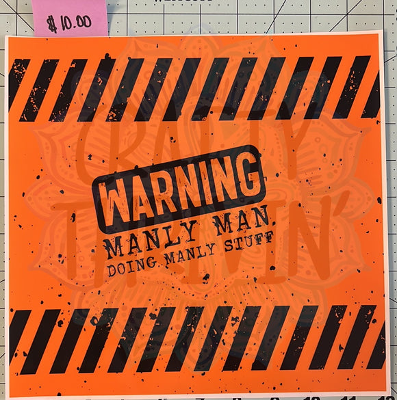 Manly Warning 30oz Wrap - 416