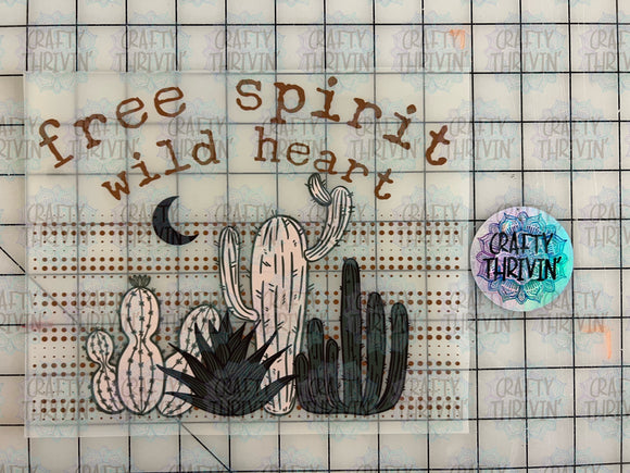 Free Spirit Wild Heart DTF Print