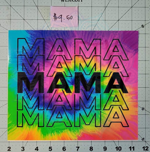 Tye Dye Mama 20oz Tumbler Wrap - 107