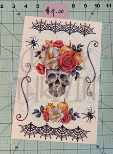 Skull Floral Web Set