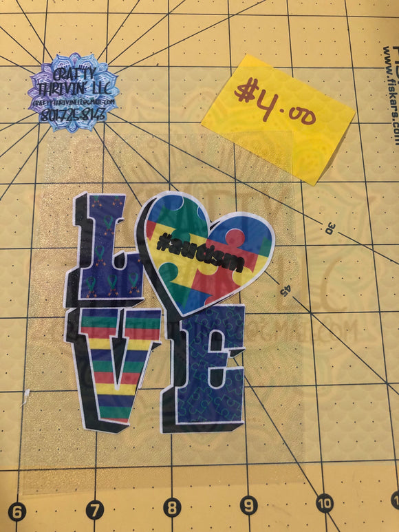 WC - Autism Love Square – Crafty Thrivin' LLC
