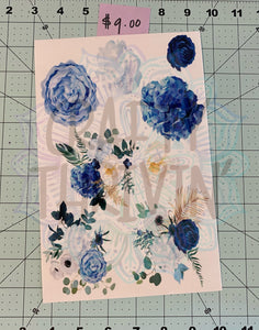 Blue Floral Set