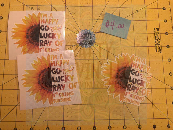 WC - Ray F***ing Sunshine Sunflower