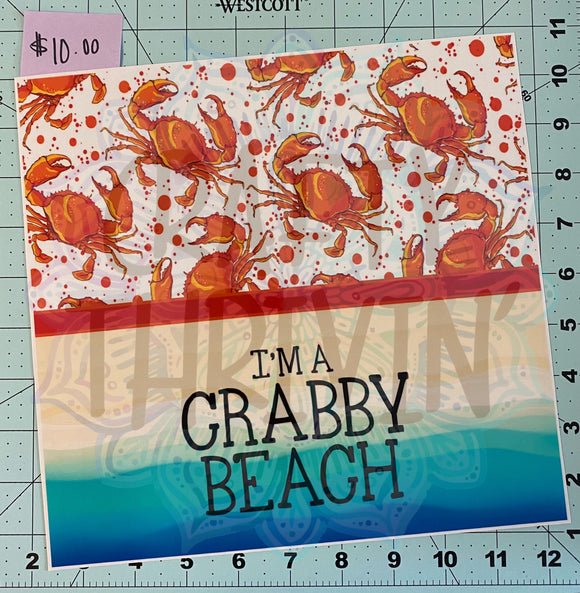 Crabby Beach 30oz Wrap