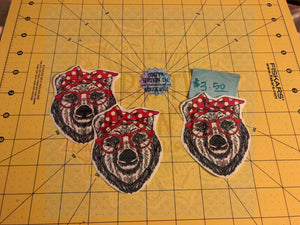 CC - Bear with Bow & Glasses