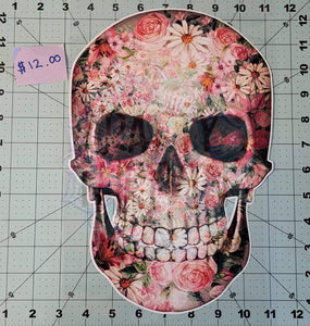 Floral Skull SuperSoft HTV